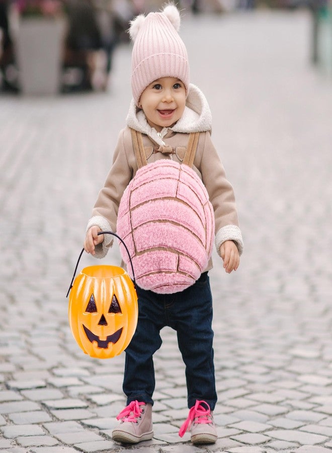 JenPen Halloween Concha Costume for Baby Toddler Infant Pink Pan Dulce Kids Concha Outfit Halloween Mexican Food Costume Cosplay for Infant Baby Toddler 0-36 Months, 11" Diameter - Image 5